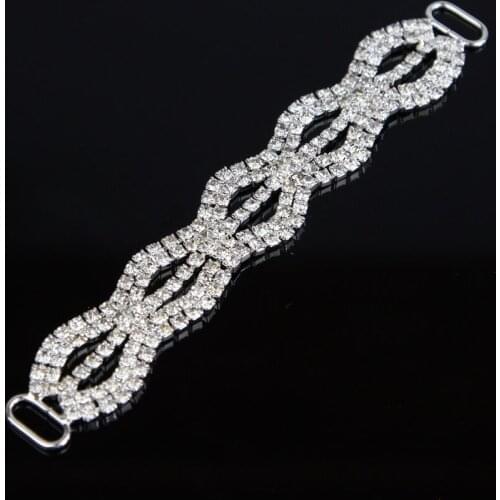 30 Pcs Bikini Strass Connector Crystal Rhinestone Chain Wholesale Diamond Applique 11.4 cmx1.8cm