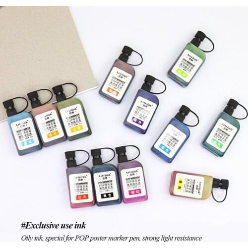 Artriink 1 Pcs Replenisher For POP Marker Pen High-quality Never Fade Portable Art Craft Supplies Marker Replenishing Liquid