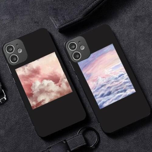 Sweet sky pink Cloud Great art printing Phone Case for iPhone 12 11 mini pro XS MAX XR 8 7 6 6S Plus X 5S SE 2020