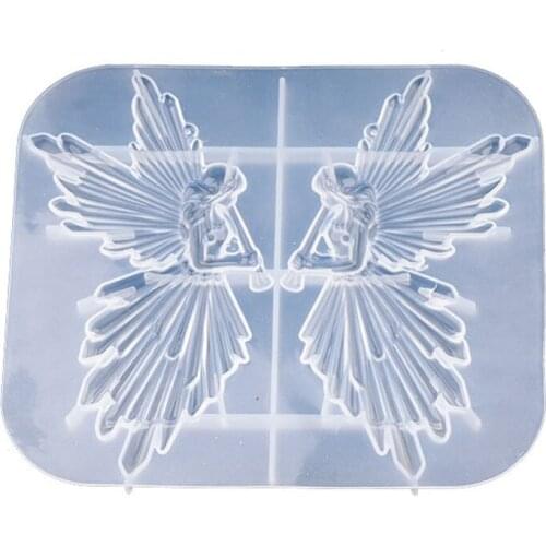 Girl with Flute Epoxy Resin Molds DIY Angel Plaster Aromatherapy Silicone Mould Handmade Crafts Jewelry Tool