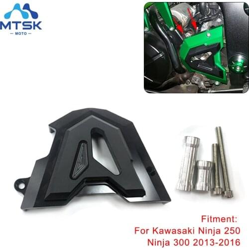 For Kawasaki Ninja 250 300 250R Z250 300R Z300 2013 2014 2015 2016 Motorcycle CNC Front Sprocket Chain Protective Guard Cover