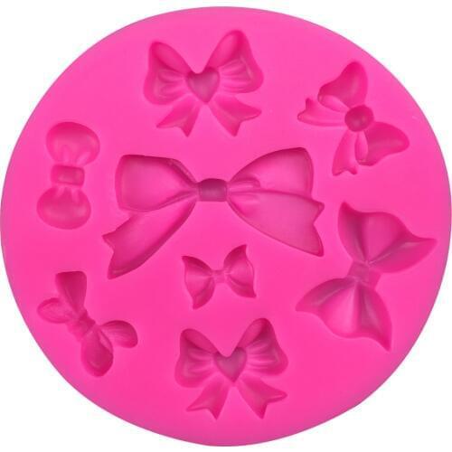 Bowknot Shape fondant cake silicone mold for polymer clay molds kitchen baking chocolate pastry candy Clay making decoration 218