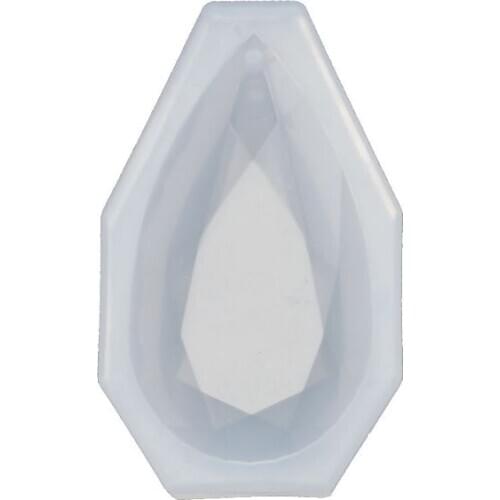 Faceted Teardrop Pendant Silicone Resin Mold Jewelry Making DIY Craft Tools 62KE