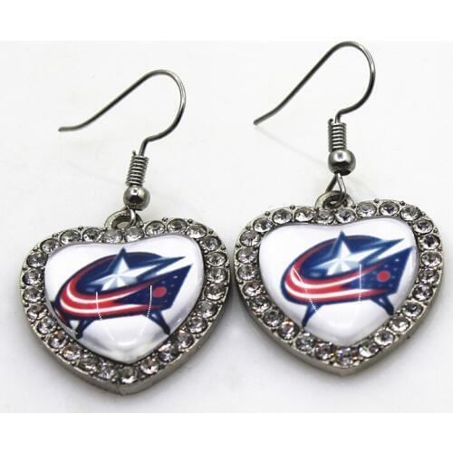 Ice Hockey 5pair/lot Columbus Team Earrings For Women Fashion Sport Charms Jewelry Earrings Jewelry Sports Earring
