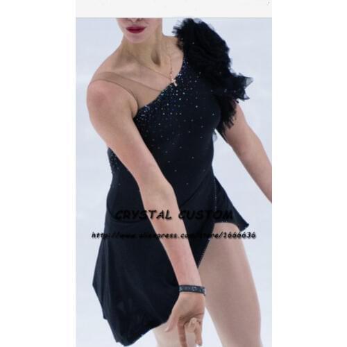 Crystal Custom Figure Skating Dresses For Girls Graceful New Brand Ice Skating Dresses For Competition DR4340