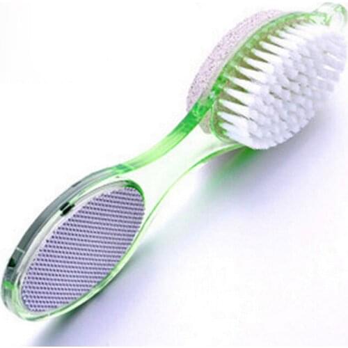 Foot Care Tool Dead Skin Remover Brush Pedicure Grinding 4 In 1 Double Head Cleaning Brush Random