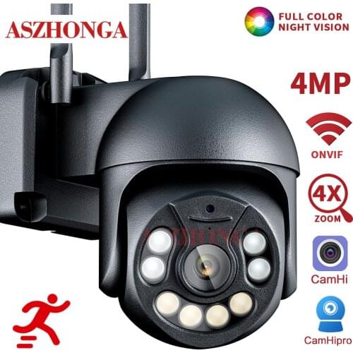 1080P Security IP Camera Wireless WIFI 4X Zoom Outdoor Indoor PTZ HD 4MP CCTV Dome Surveillance Cam Motion Tracking CamHipro