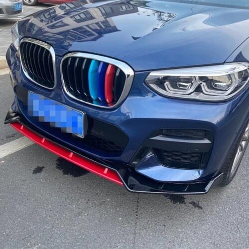 For BMW X3/X4 G01/G02 2019-2020 front diffuser body kit spoiler front lip bumper accessories high quality ABS material