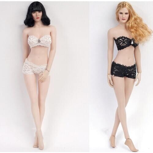 1/6 Scale Feamle Sexy Lace Underwear Women Clothes Set Costume Set Bra & Briefs for Female Action Figure Accessory 4 Style