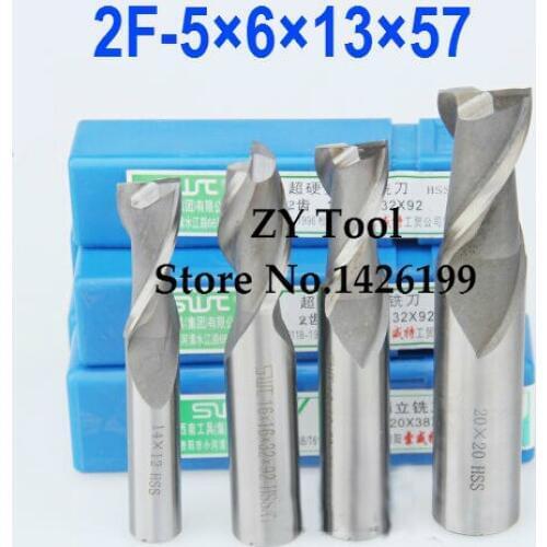 10pcs/set 5.0MM 2 Flute HSS & Aluminium endmill milling cutter CNC Bit Milling Machine tools Cutting tools.Lathe Tool,router bit