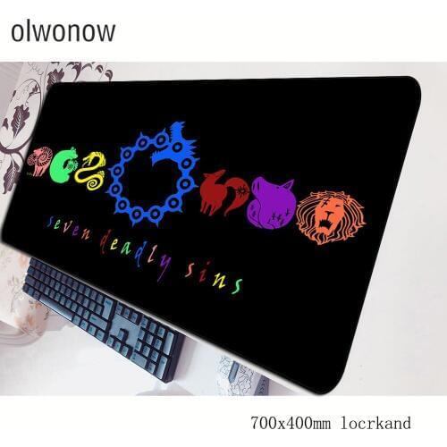 Nanatsu no taizai mousepad 700x400x3mm gaming mouse pad big gamer mat ergonomic computer desk padmouse keyboard office play mats