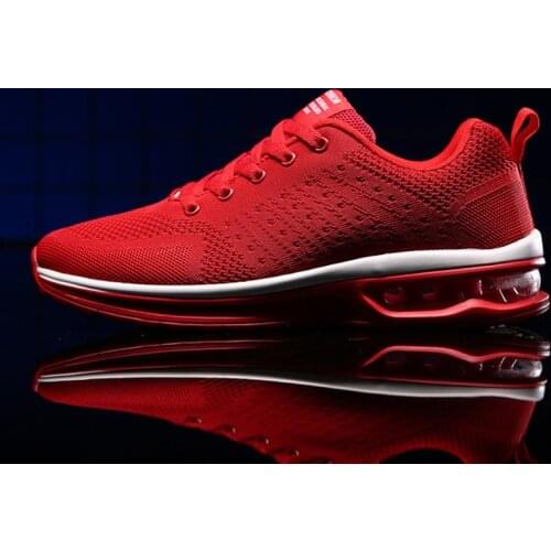 Men Sneakers Soft Damping cushion air Shoes Men Autumn Comfortable Mesh Breathable Red Sneakers Basket Femme C194