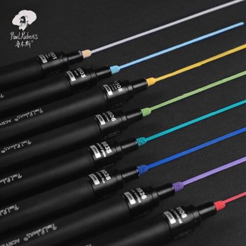 Paul Rubens Premium Acrylic Paint Marker Pens 48 Colors Water Based Quick Dry Non Toxic No Odor for Artist Painting Art Supplies