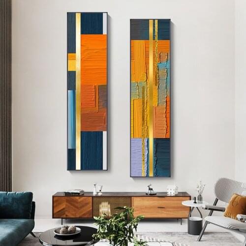 Minimalist Abstract colorful Canvas Painting Poster and Print Modern banner Wall art home Decor Pictures for Living Room Bedroom