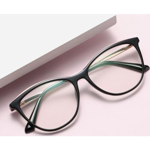Womens Fashion Computer Glasses Blue Light Blocking Eyeglasses non-Prescription Anti-blue Spectacles Oval TR90 Eyewear Frames