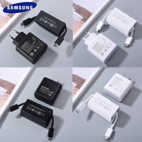 Original Samsung 45W Charger Super Fast Charge EP-TA845 Adapter Type C Cable For Galaxy S21 S20 Ultra A71 A80 A91 Note 10 20 5G