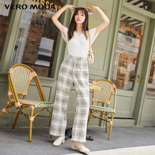 Vero Moda Women's Plaid Trousers