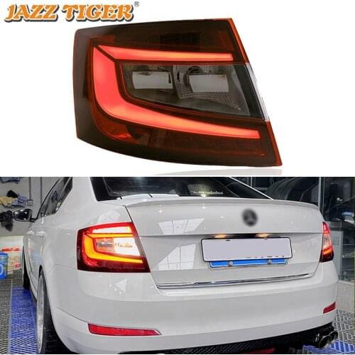LED Car Taillight Tail Lamp Brake Reversing Reverse Rear Lights for Skoda Octavia 2015 2016 2017 Reflector Turn Signal Fog Lamp