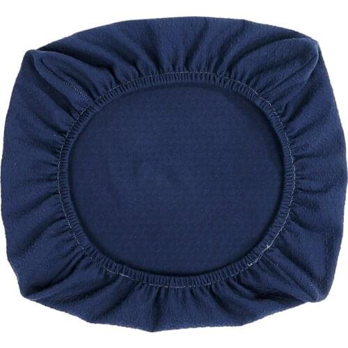 Jacquard Dining Room Chair Seat Covers Office Rotate Seat Slipcover Blue_M