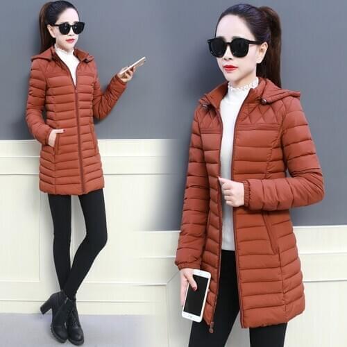 Winter Detachable Hooded Jacket Women 2020 Winter Autumn Slim Warm Jackets Outwear Women Parkas Medium Long Coats Plus Size 6XL