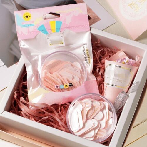 1 Box 150 pair Magic Invisible Double-fold Eyelid Sticker Lace Fiber Narrow Tape Self-adhesive Natural Eye Tape Makeup Tool