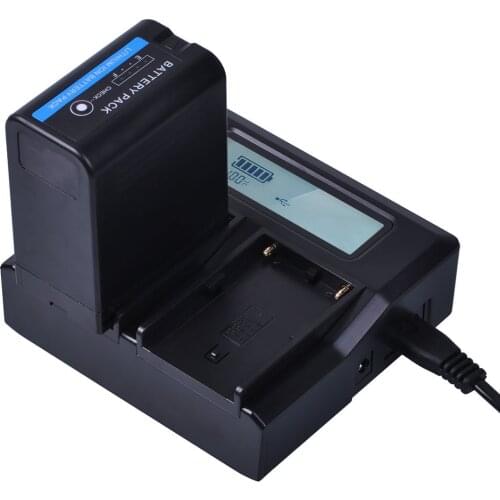 1Pc BP-U60 BPU60 Rechargeable Li-ion 5200mAh Battery+LCD Fast Dual Charger Kits for Sony XDCAM EX PMW100 PMW150 PMW160 PMW200