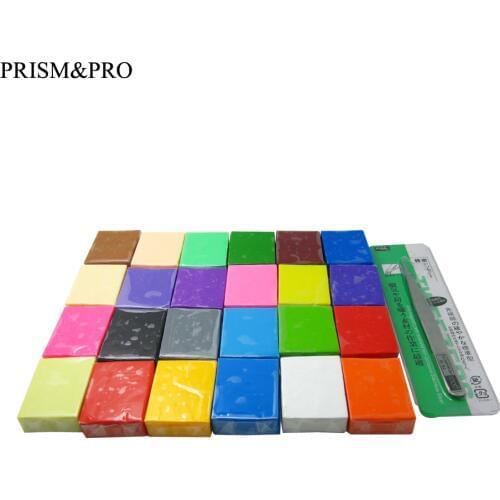 24 Colors Polymer Clay Blocks Children Kids Indoor DIY Handmade Modeling Toy Educational Toy