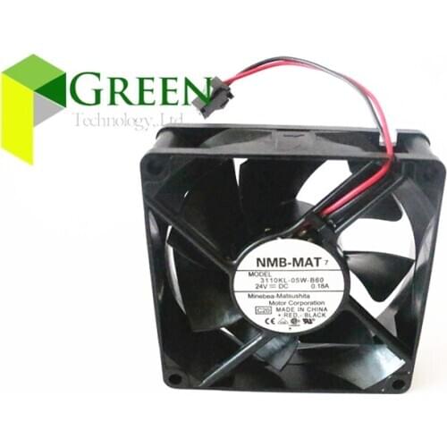 5pcs NEW Original NMB 24V 0.18A 8025 8MM 80MM 80*80*25MM Fan computer case Cooling fan 3110KL-05W-B60 with 2pin