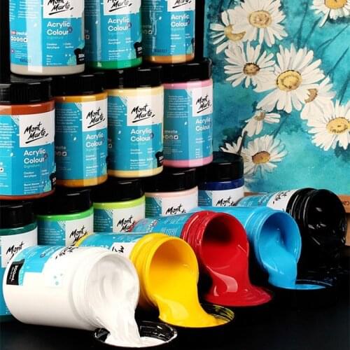 Acrylic paint 100/300/500ml large-capacity hand-painted wall painting color painting DIY textile shoes clothes art supplies