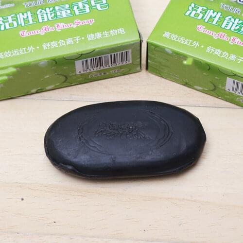 Active Energy Bamboo Drug Bactericidal Soap Tourmaline Soap Blackhead Remover Oil-control For Femal Face Hand Body Healthy Care