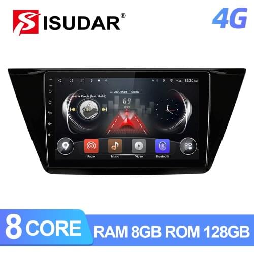 ISUDAR V72 Android Auto Radio For VW/Volkswagen/TOURAN 2016 2017 2018- GPS CANBUS Car Multimedia RAM 6GB 4G Camera DSP no 2din