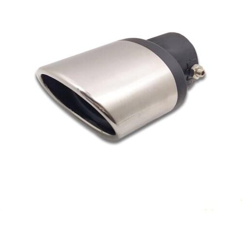 Car-styling 63mm Diameter Modified Universal Stainless Steel Bend And Straight Muffler Car Exhaust End Tip Pipe Decorate Parts