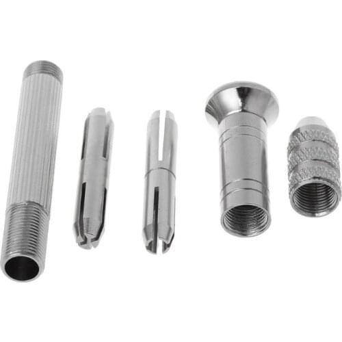 Swivel Head Pin + 10pcs Micro HSS Twist Drill Bits For Jewelry Watch Hobby Hand Tool 4X7A