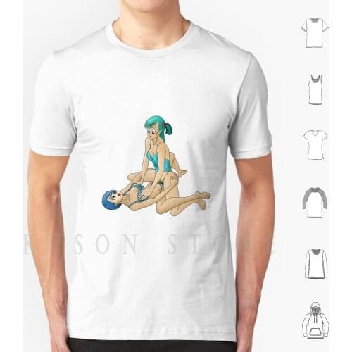 Bulma Past And Present T Shirt Diy Big Size Cotton Sexy Censored Sex Beautiful Horny Seductive Provocative Play Fan Art