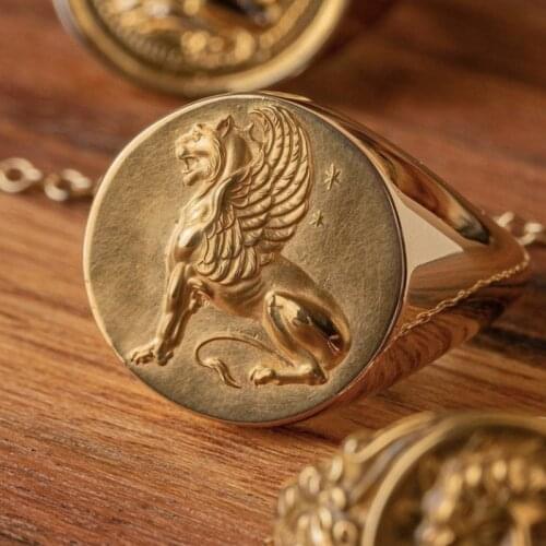 HANDPK Women's Gold Rings