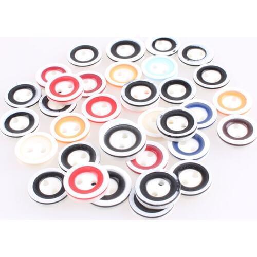 Round Mixed Color Plastic Button for Clothing Handwork for Scrapbooking Crafts DIY Clothing Sewing Accessories Button Decorative