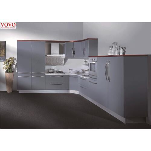 Matte gray lacquer kitchen