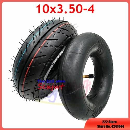 Mini Moto Part 10 Inch 10x350-4 Inner and Outer Tyre 10x3.50-4 Tube Tire Mini Moto for 4 Inch Wheel Hub Scooter