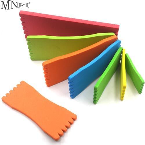 MNFT 5Pcs/Bag Random Color 7 Sizes Sponge Fishing Line Boards Winding Fishing Foam Board Tool