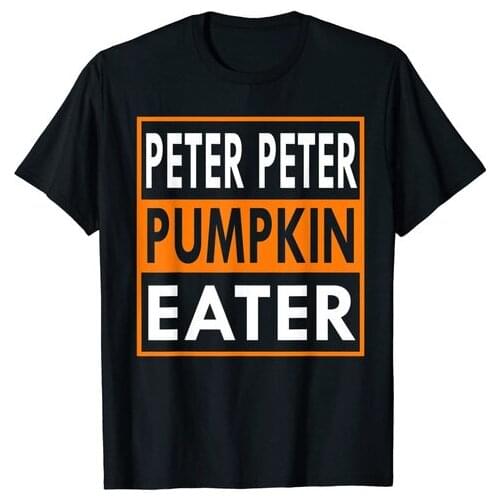 Mens Peter Peter Pumpkin Eater Matching Couple Halloween Shirt T-Shirt