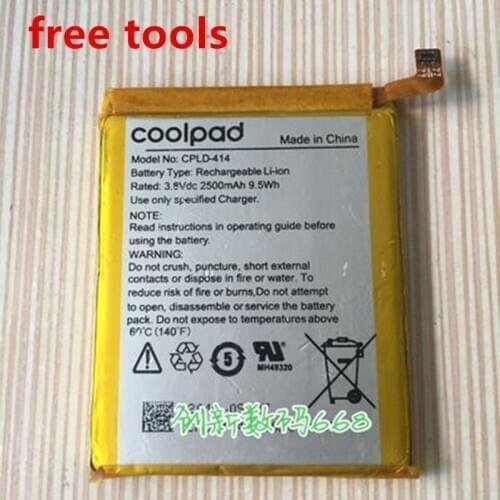 NEW 2500mAh/9.5Wh 3.8V CPLD-414 Replacement Battery For Coolpad Mobile phone Cellphone Rechargeable Battery Inbuilt Li-Polymer