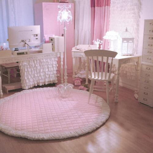 New princess carpet bedroom pink rug sweet living room tapetes children crawling pad soft wedding decorative rugs floor mats