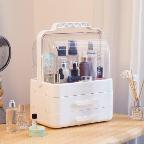 Make Up Organizer Cosmetic Storage Lipstick Gift Box Rack Jewelry Storage Box Portable Drawer Transparent Dust Proof Rack High