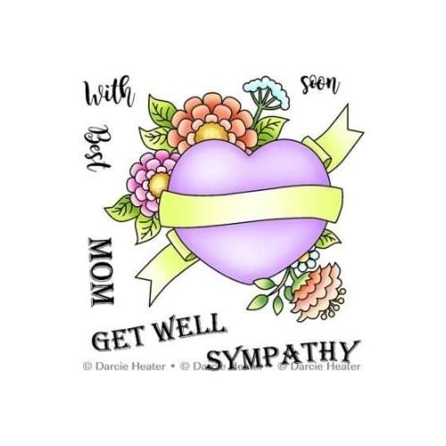 10x10 Love New Transparent Clear Rubber Stamp Sheet Cling Scrapbooking Photo Album PaperCard DIY Craft