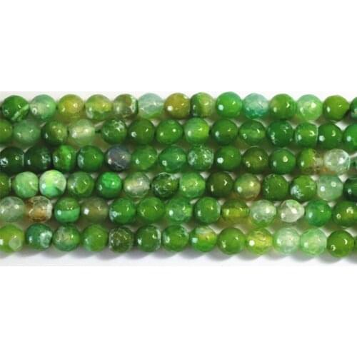 Make Green Dragon Vein Natural Carnelian Stone Agat Onyx 6mm Faceted Round Loose Beads Diy Jewelry Findings 15 Inches A10