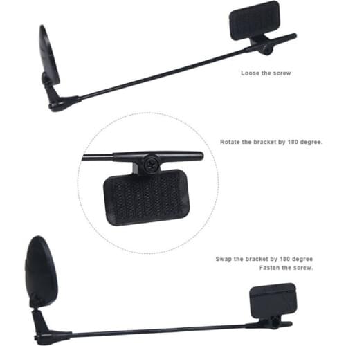 Riding Helmet Rear View Mirror Bicycle Scratch Resistant Glass Lens Accessories X3UA