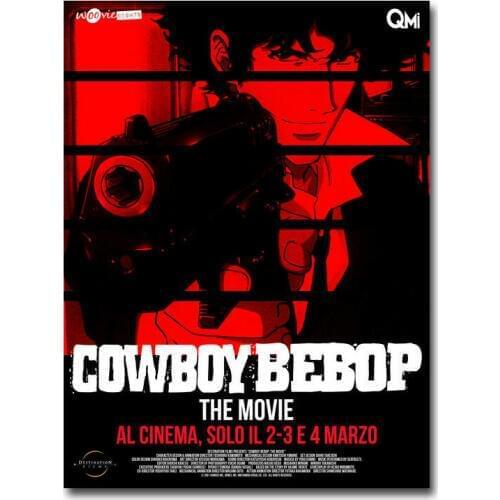 Cowboy Bebop Japan Anime Silk Fabric Wall Poster Art Decor Sticker Bright