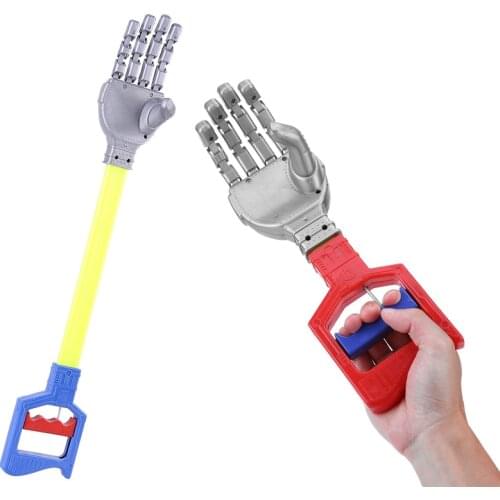 Funny Plastic Robot Claw Hand Grabber Toys Grabbing Stick Kid Boy Toy Hand Wrist Strengthen DIY Robot Grab Toys Random Color