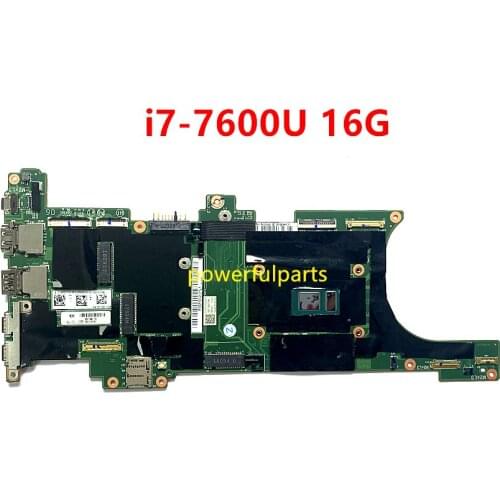 100% working for LENOVO X1 Carbon 5th Gen motherboard with i7-7600 cpu + 16G RAM 01AY087 DX120 NM-B141 mainboard tested ok
