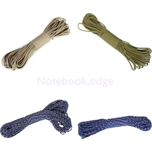 100ft 353lbs Cord 7 strands Core parachute Cord Lanyard Camping Hiking Survival
